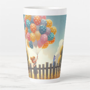 Taza De Café Latte Arte chica caprichoso/lindo