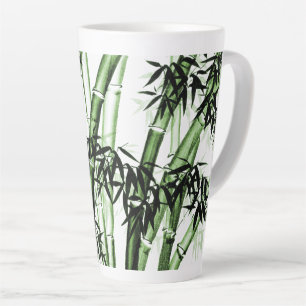 Taza De Café Latte Arte chino de bambú - uno - verde