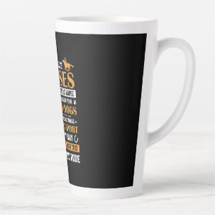 Taza De Café Latte Arte de caballos Sí Yo Viajo Caballos