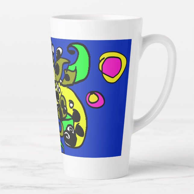 Taza De Café Latte arte de dragón marino (Derecha)