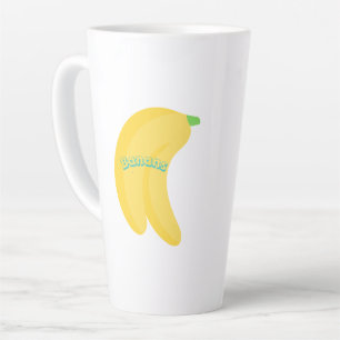 Taza De Café Latte Arte de Frutas Adorable / Estética de Comida Tropi