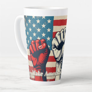 Taza De Café Latte Arte de Haz América Libre de Nuevo