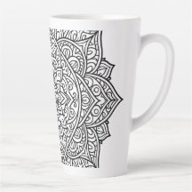 Arte de Mandala de Línea Negra Intrincada