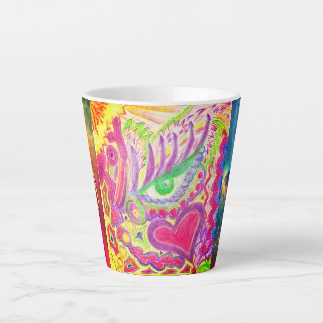 Taza De Café Latte Arte de Veronica Joy Latte Mug (Anverso)