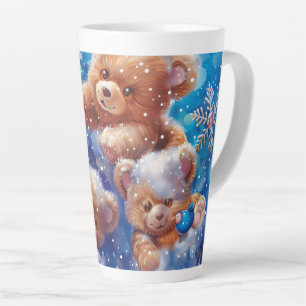 Taza De Café Latte Arte digital Teddy Bear