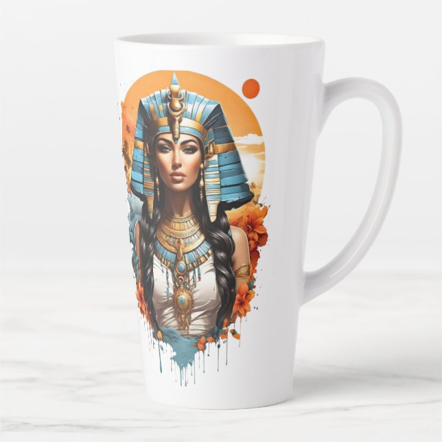 Taza De Café Latte arte egipcio  (Derecha)