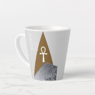Taza De Café Latte arte egipcio