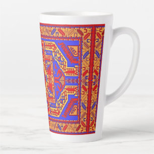 Taza De Café Latte Arte folclórico armenio Latte Mug