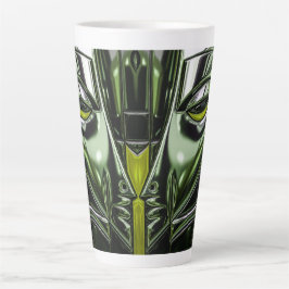 Taza De Café Latte Arte Metálico Resplandor de Lima