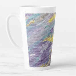 Taza De Café Latte Arte Moderno Reinado Silencioso