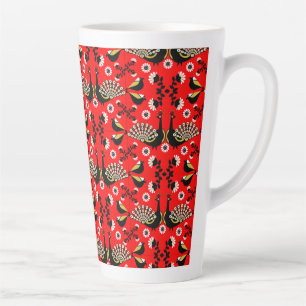 Taza De Café Latte Arte Popular Peacock Bird