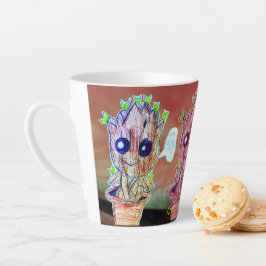 Taza De Café Latte Arte por Micheal Baby Groot Mug