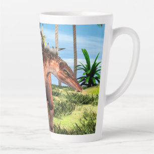 Taza De Café Latte Arte prehistórico de Kentrosaurus Dinosaurio Jungl