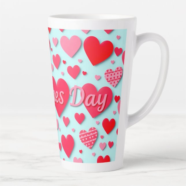 Taza De Café Latte arte romántico (Derecha)