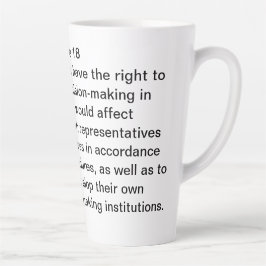 Taza De Café Latte Artículo 18 del UNIDRIP