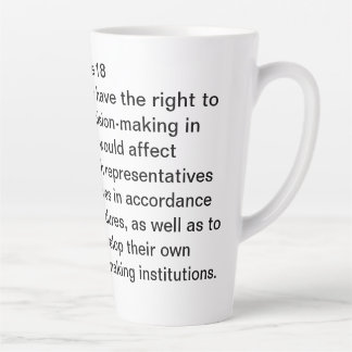 Taza De Café Latte Artículo 18 del UNIDRIP