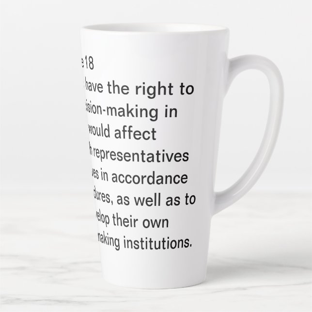 Taza De Café Latte Artículo 18 del UNIDRIP (Derecha)