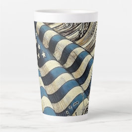 Taza De Café Latte Artista patriótica