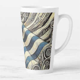 Taza De Café Latte Artista patriótica