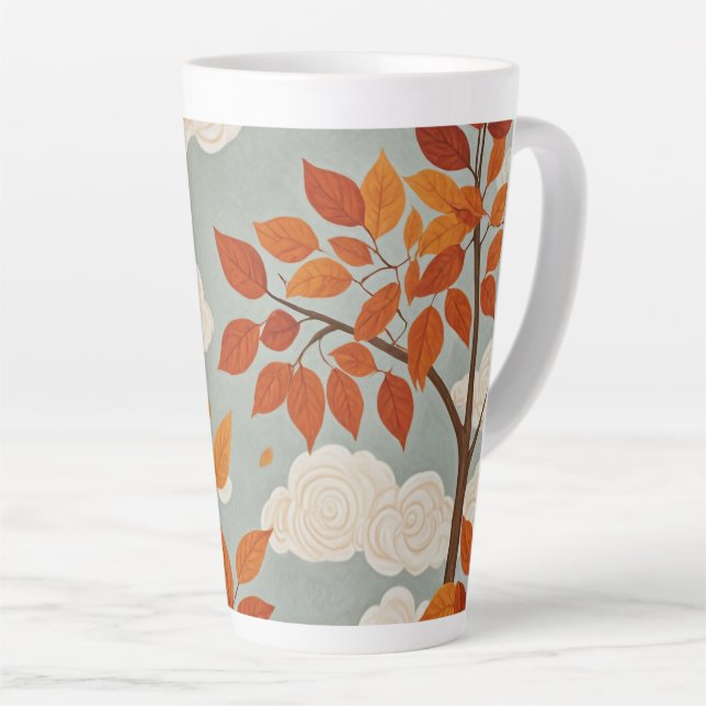 Taza De Café Latte Ascenso otoño (Ángulo derecho)