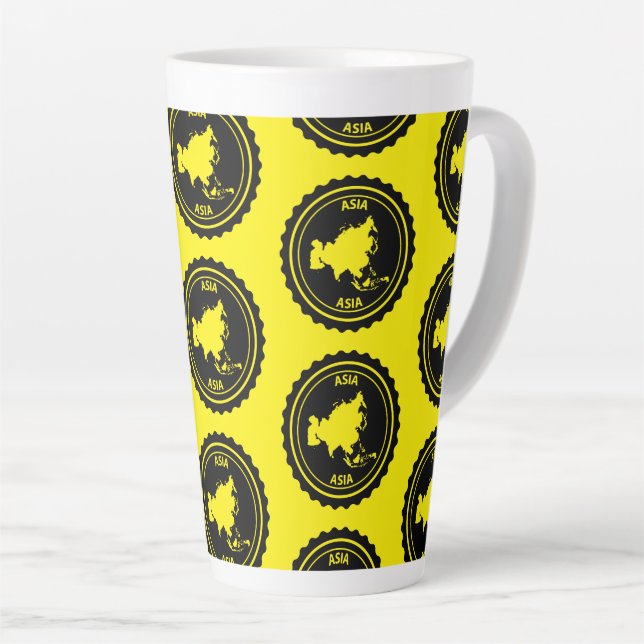 Taza De Café Latte Asia (Ángulo derecho)