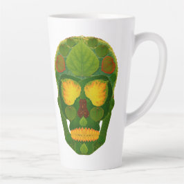 Taza De Café Latte Aspen Leaf Skull 9