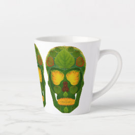 Taza De Café Latte Aspen Leaf Skull 9