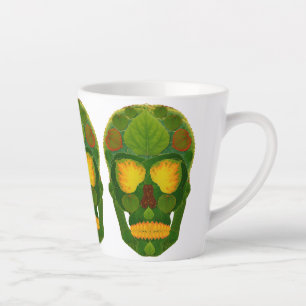 Taza De Café Latte Aspen Leaf Skull 9