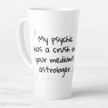 Astrología mediana psíquica latte mug