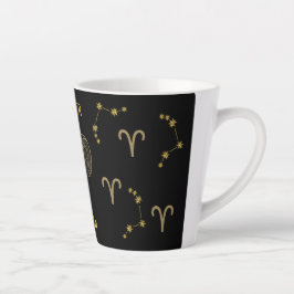 Taza De Café Latte Astrologisches Sternzeichen Widder - 