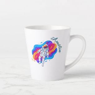 Taza De Café Latte Astronauta