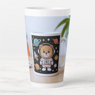 Taza De Café Latte Astronauta Teddy Latte