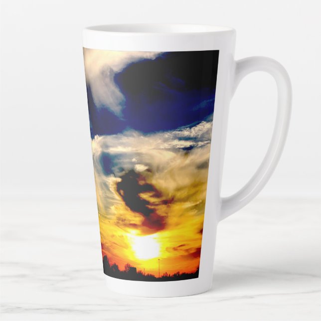 Taza De Café Latte Atardecer (Derecha)