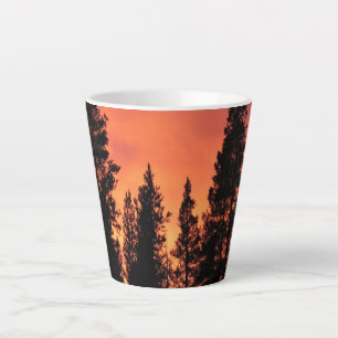 Taza De Café Latte Atardecer en Tuolumne Meadows, Yosemite, CA