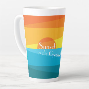 Taza De Café Latte Atardecer es la música de apertura de la noche