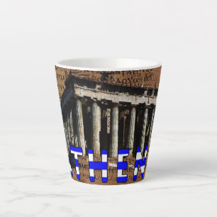 Taza De Café Latte Atenas Grecia