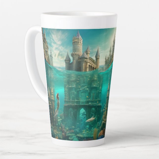 Taza De Café Latte Atlantis Latte Mug (Ángulo izquierdo)
