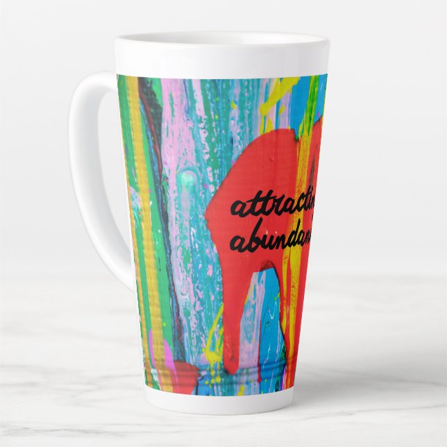 Taza De Café Latte Atraer abundancia (Ángulo izquierdo)
