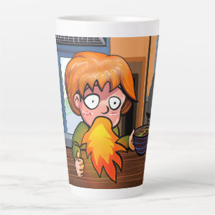 Taza De Café Latte atragantar