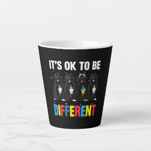 Taza De Café Latte Atrévase A Ser Diferente   Divertido Newfie   Tera