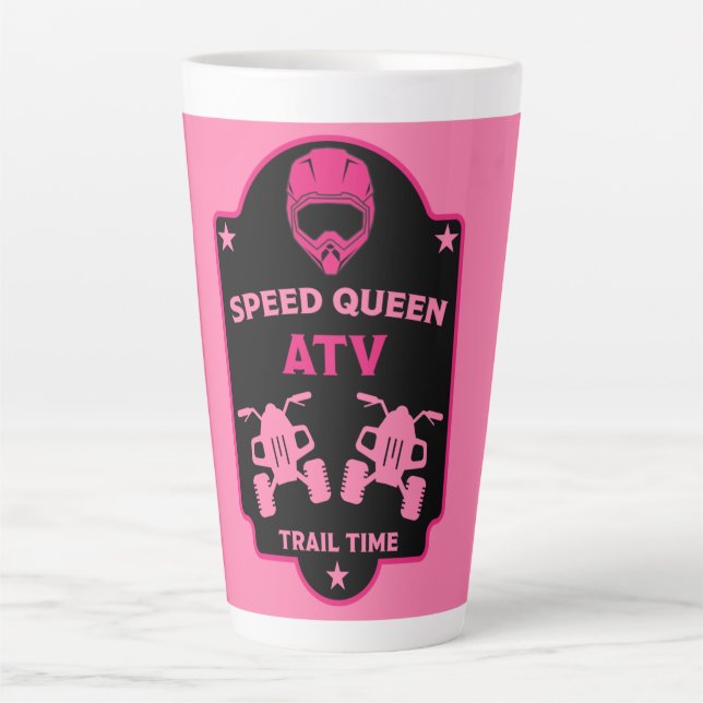 Taza De Café Latte Atv quad adventures (Anverso)