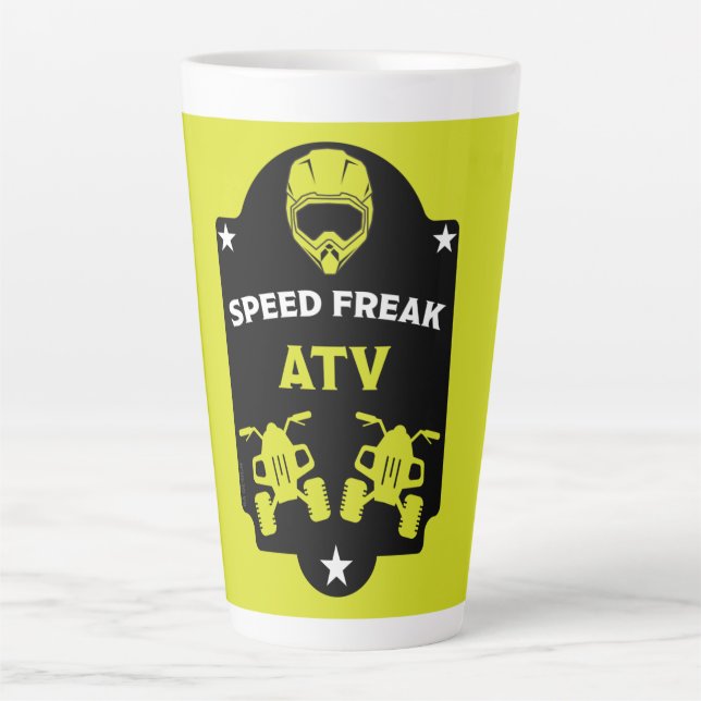 Taza De Café Latte Atv quad adventures (Anverso)