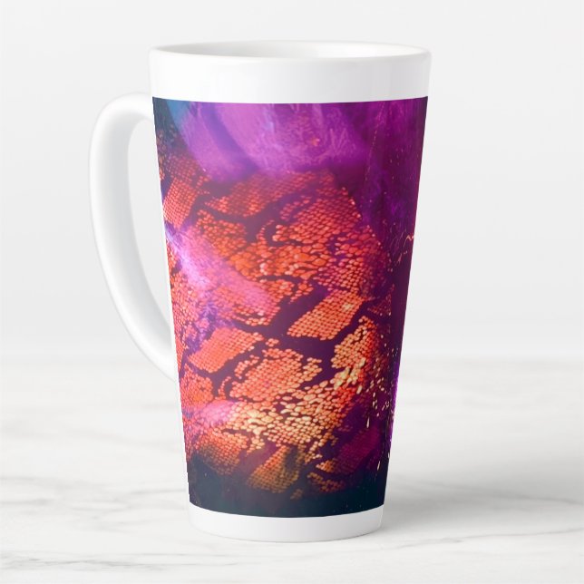 Taza De Café Latte Aurora-Inspired Luxury Art (Ángulo izquierdo)