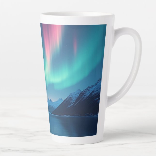 Taza De Café Latte Aurora islandesa (Derecha)