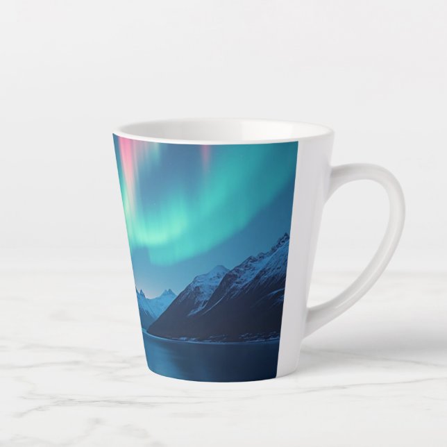 Taza De Café Latte Aurora islandesa (Derecha)