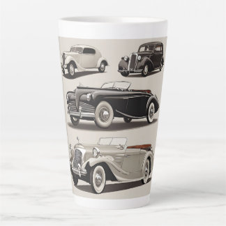 Taza De Café Latte Auto Car Design Tasse
