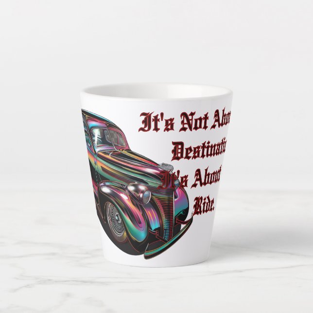 Taza De Café Latte Auto muscular clásico (Anverso)