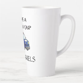 Taza De Café Latte Auto policial personalizado