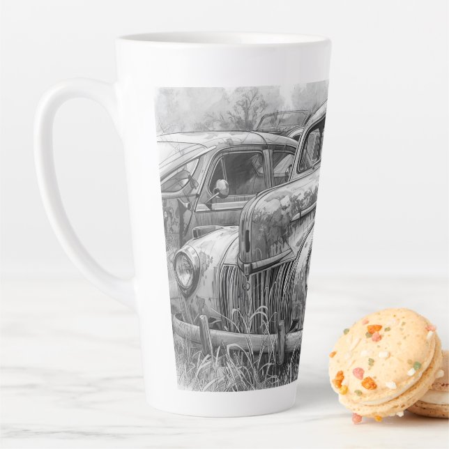 TAZA DE CAFÉ LATTE AUTOMOBILE ART (In situ)