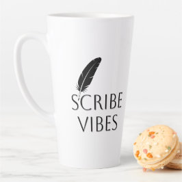 Taza De Café Latte Autor Escritor Poeta Vibraciones de Escriba 